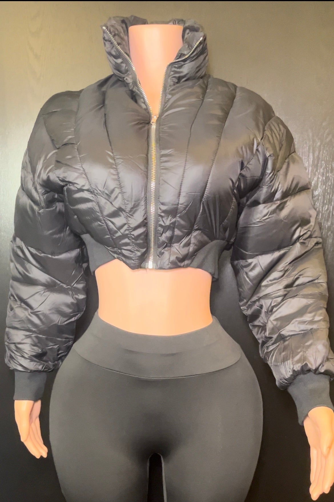 BOMBER CROPPED JACKET